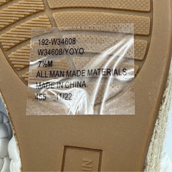 White Mountain Yoyo Woven Wedges 7.5M - Picture 6 of 8